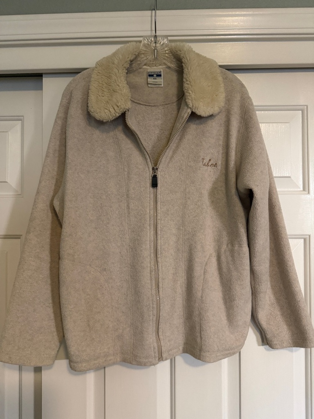 Sherpa Jacket with Tahoe embroidered on Front